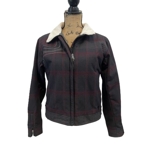 Mountain Hardwear Gray Plaid Commotion Retromotion Jacket Size S MSRP $160 - Picture 12 of 12